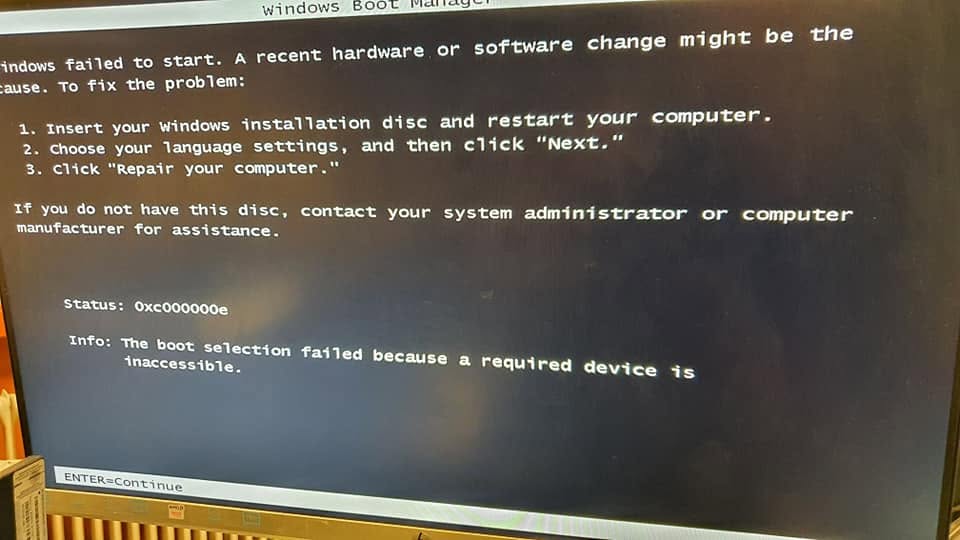 System fault